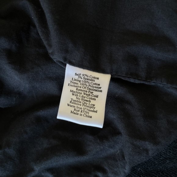 Johnny Was Embroidered Corduroy "Yellow Rose of Texas" Jacket Size XS Black Boho - Picture 10 of 12